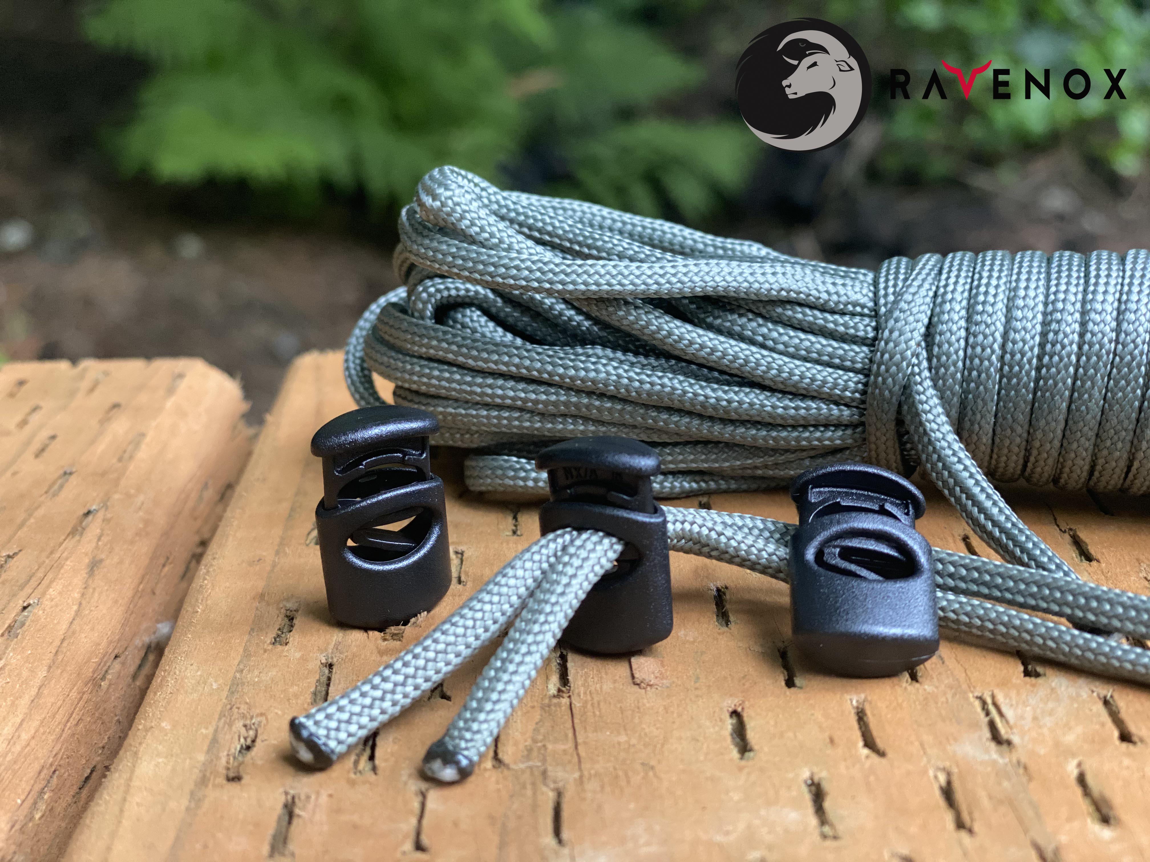 Ravenox cord lock toggles toggle stoppers for shoes drawstrings cord cordage rope cords ropes (5289553330327)