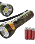 High Impact Handheld Torch in Assorted Colors with Lanyard Batteries Included Hurricane Supplies, Camping, Hiking, Emergency, Hunting Camo (7462330794221)