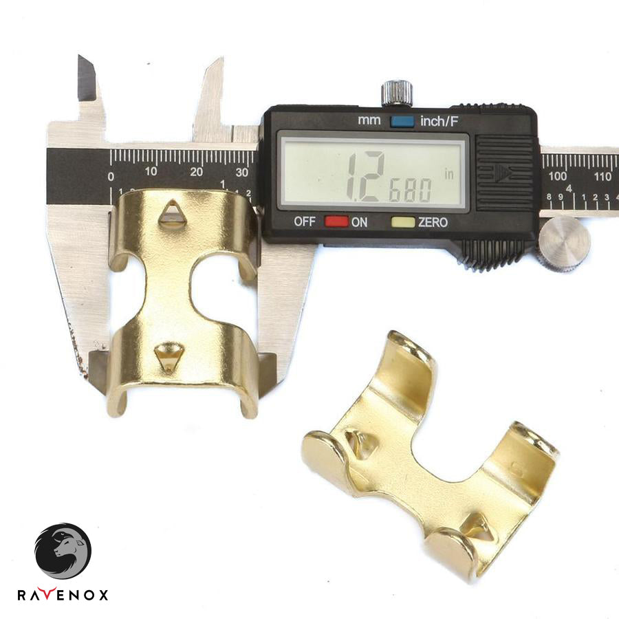 Ravenox 5/8-inch heavy duty metal double rope clamp width measurement  (7196038785)