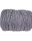 100% Natural Grey Macramé Cotton Cord 3mm x 109 Yard Craft Cord for DIY Crafts Knitting Plant Hangers Yard Twine String Cord Colored Cotton Rope Christmas Wedding Décor (7472594256109)