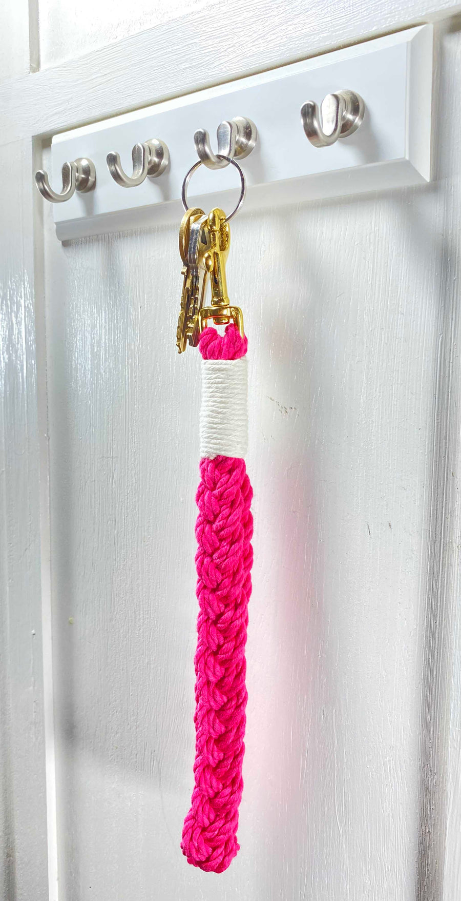 Ravenox Nautical Wristlet Keychains - Cotton Color Pink (7104521208008)