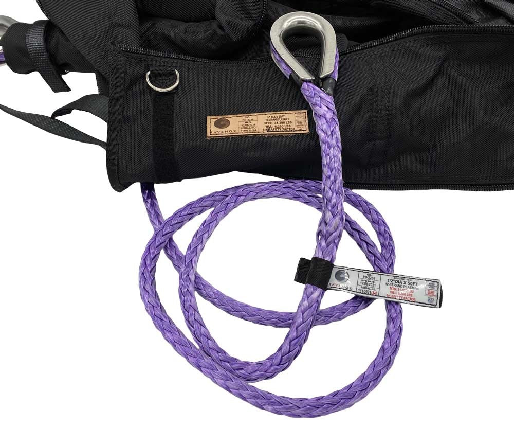 Ravenox Synthetic Helicopter Longlines Plasma HMPE lightweight helicopter underslung cargo long line wire-rope (7552156795117)