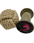 Ravenox Knotted Hemp Rope Dog Chew Ball Toy Colors Dental Hygiene and Health Play Tug Tan (7105493106888)