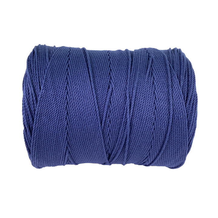 100% Natural Navy Blue Macramé Cotton Cord 3mm x 109 Yard Craft Cord for DIY Crafts Knitting Plant Hangers Yard Twine String Cord Colored Cotton Rope Christmas Wedding Décor (7472708976877)