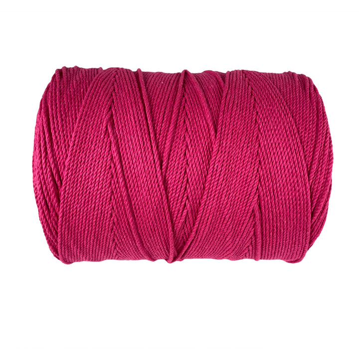 Ravenox Pink Cotton Macramé Cord | Natural Cord for Macramé Projects 5 mm x 8 Yards