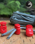 Ravenox Red Colored cord lock toggles toggle stoppers for shoes drawstrings cord cordage rope cords ropes (1326995777)