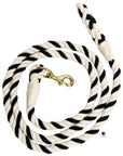 Cotton Lead Ropes & Lead Lines - White & Black Rope (4455671201882)
