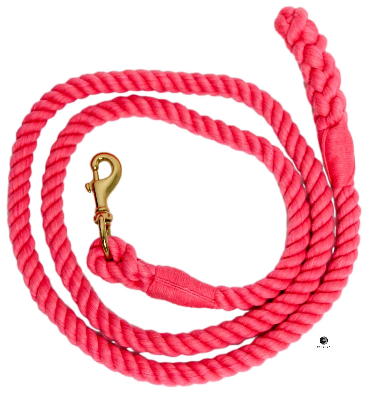 Red Lead Ropes Ravenox Cotton Horse Lead Ropes | Soft Leads in Multiple Colors