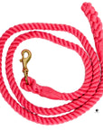 Cotton Lead Ropes & Lead Lines - Hot Pink Rope (4455671201882)