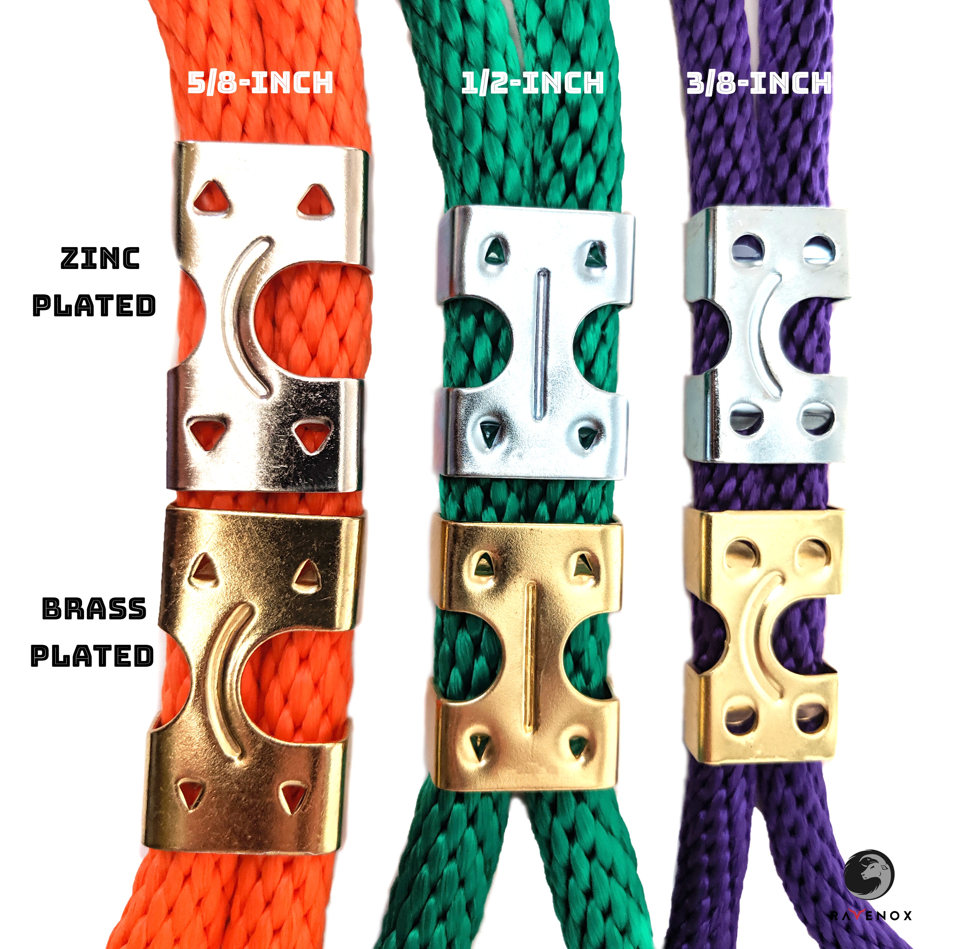 3/8-in, 1/2-in , 5/8-in Rope Clamps | Medium Duty Double Clamps – Ravenox