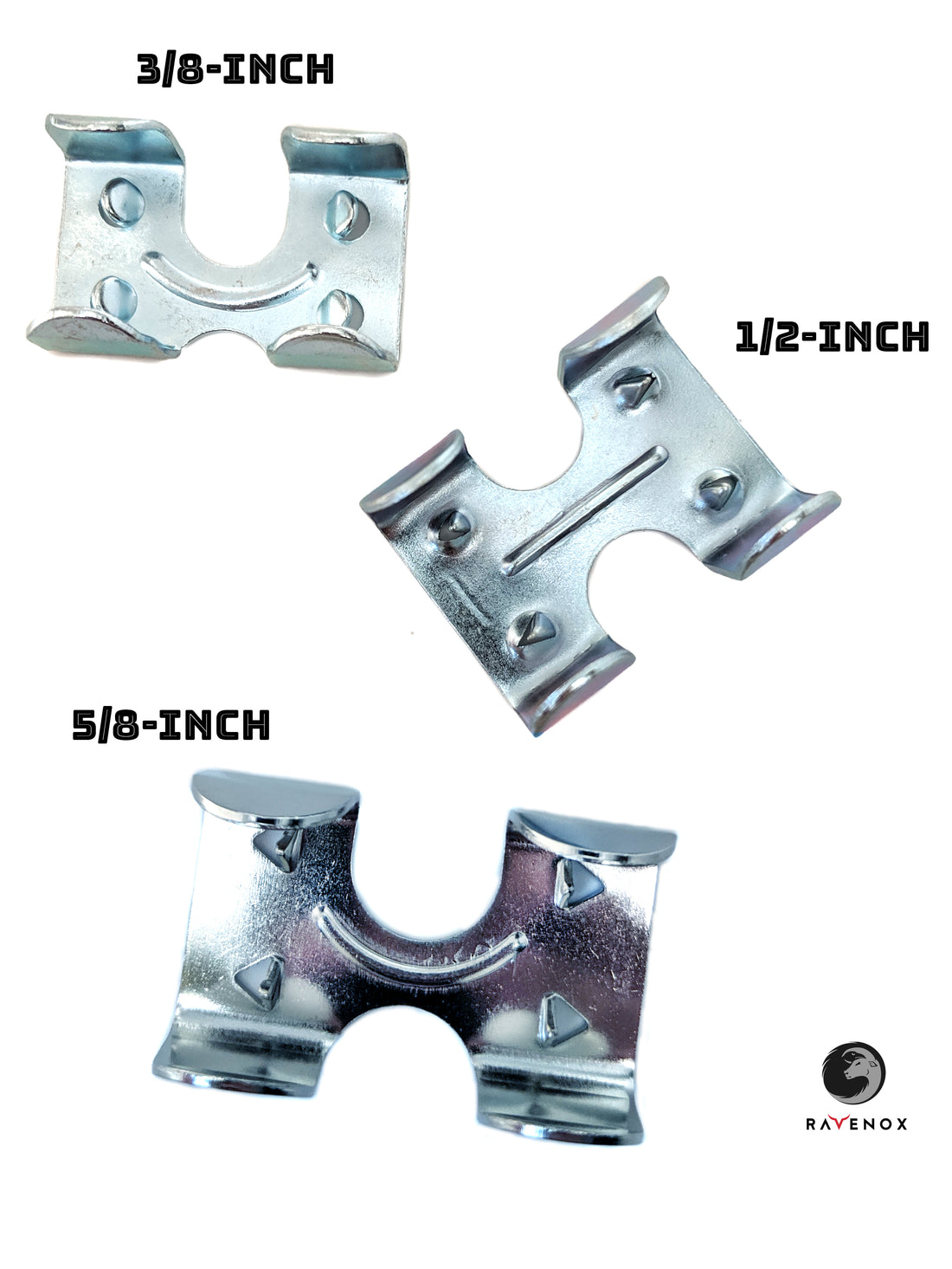 3/8-in, 1/2-in , 5/8-in Rope Clamps | Medium Duty Double Clamps – Ravenox
