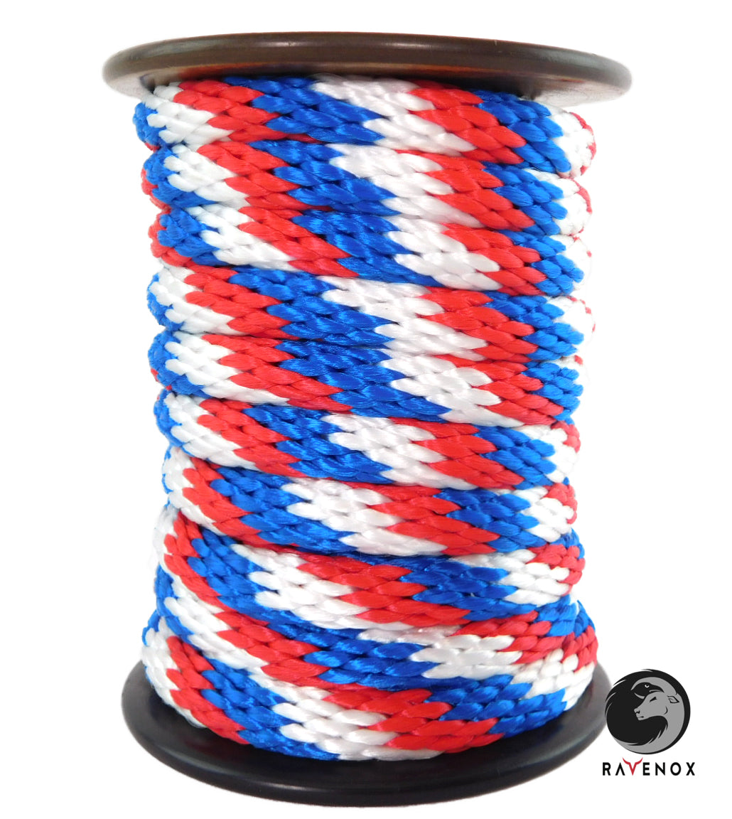 Braided Utility Rope Ravenox Patriotic Braided Utility Rope | Red, White & Blue Rope