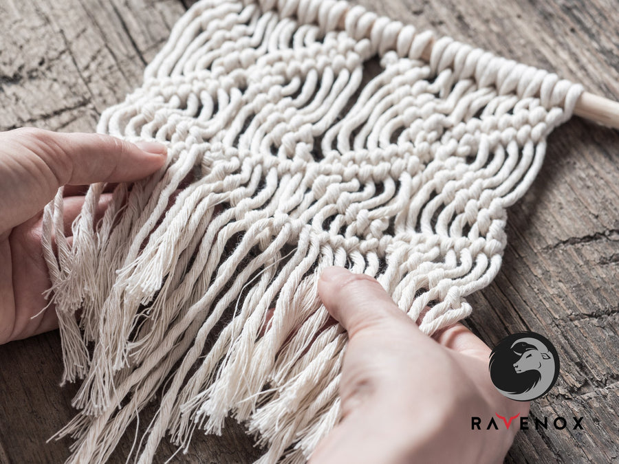 Ravenox Natural White Macrame Cord - 100% Cotton 2mm & 3mm