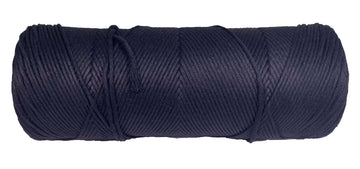 Colorful Macrame Cord 2mm 3mm & 5mm Black Cotton Macrame Rope Twisted Cotton Cordage for Handmade Plant Hanger Wall Hanging Craft Making  (7469797376237) (8357471256813)