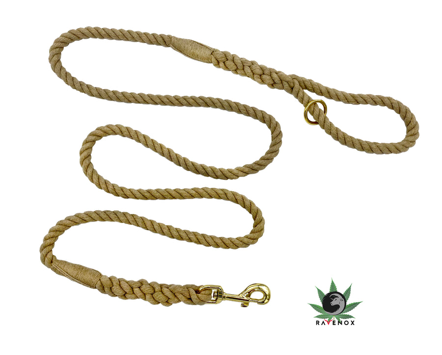 Handmade Hemp Rope Dog Leash (7105346142408)