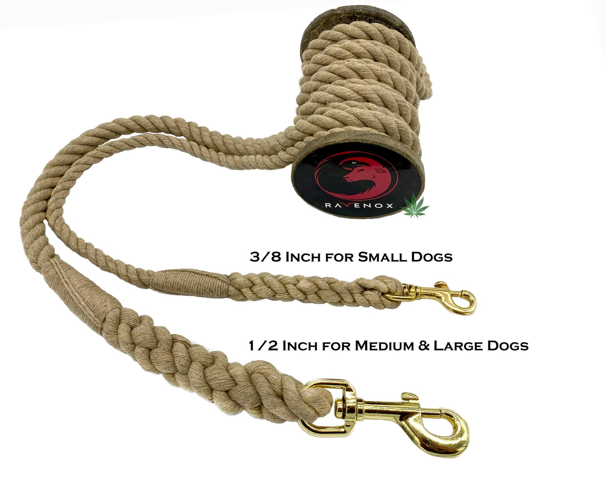 Handmade Hemp Rope Dog Leash – Ravenox