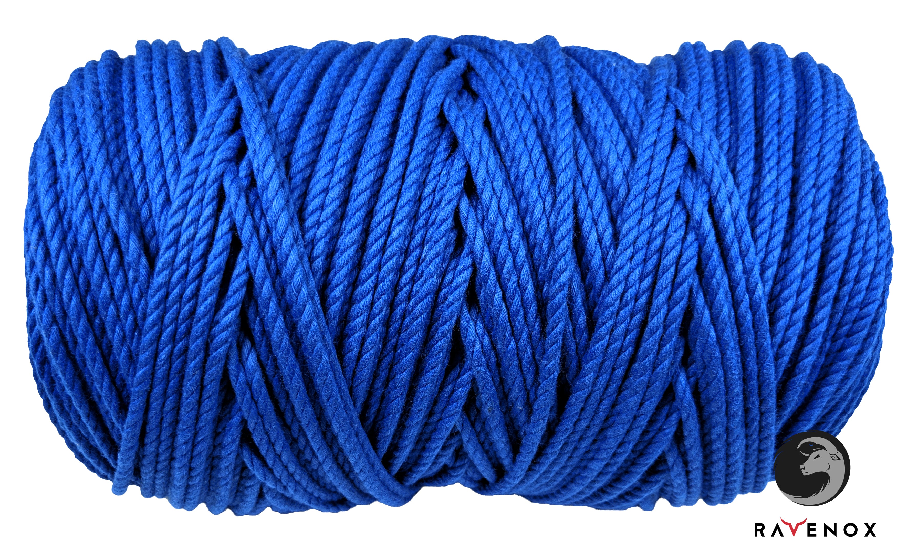 Royal Blue Twisted Cotton Rope | Ravenox Cordage for Every Use