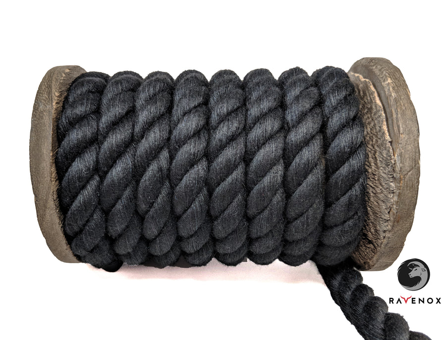 Ravenox Black Twisted Cotton Rope