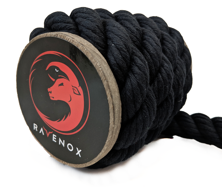 Red & Black Cotton Rope  Thin Red Line - Twisted Cotton Rope – Ravenox