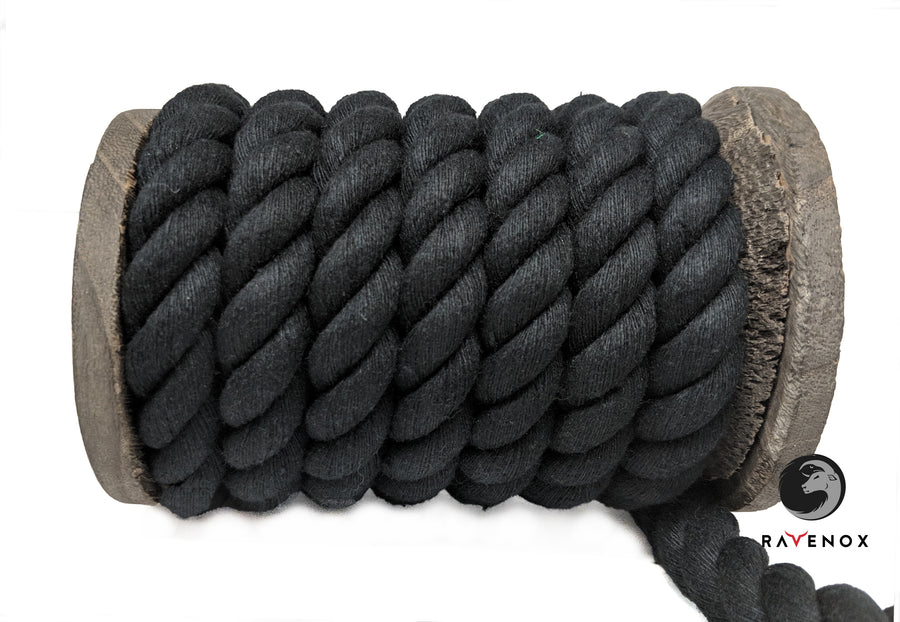 Twisted Cotton Rope & Twine (Black) (3656007169)