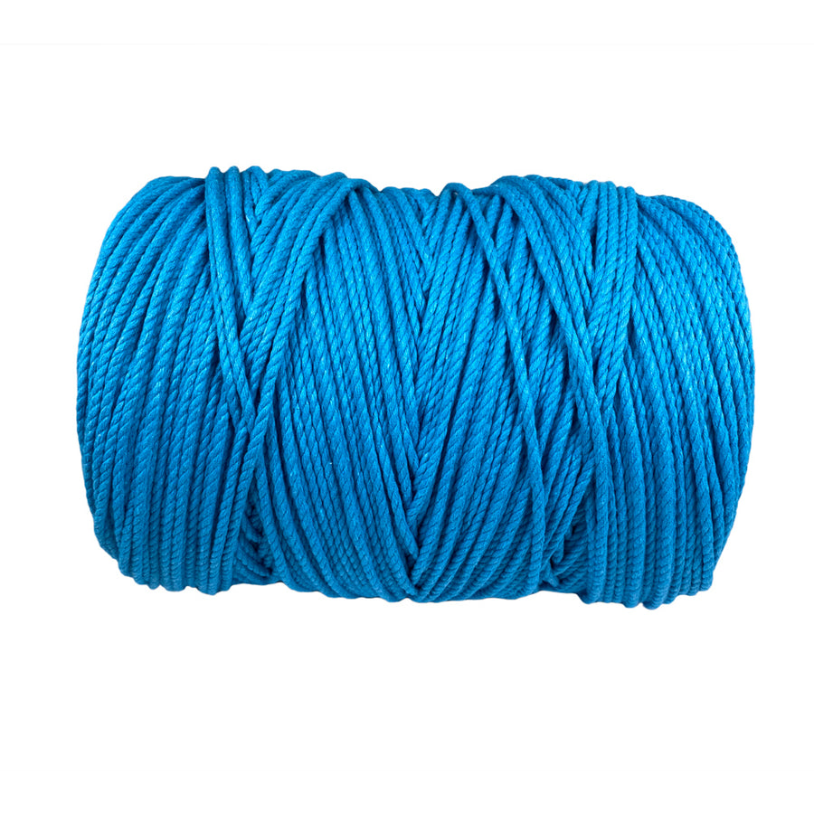 Ravenox Turquoise Cotton Macramé Cord | Cordage for Macramé Projects 5 mm x 83 Yards