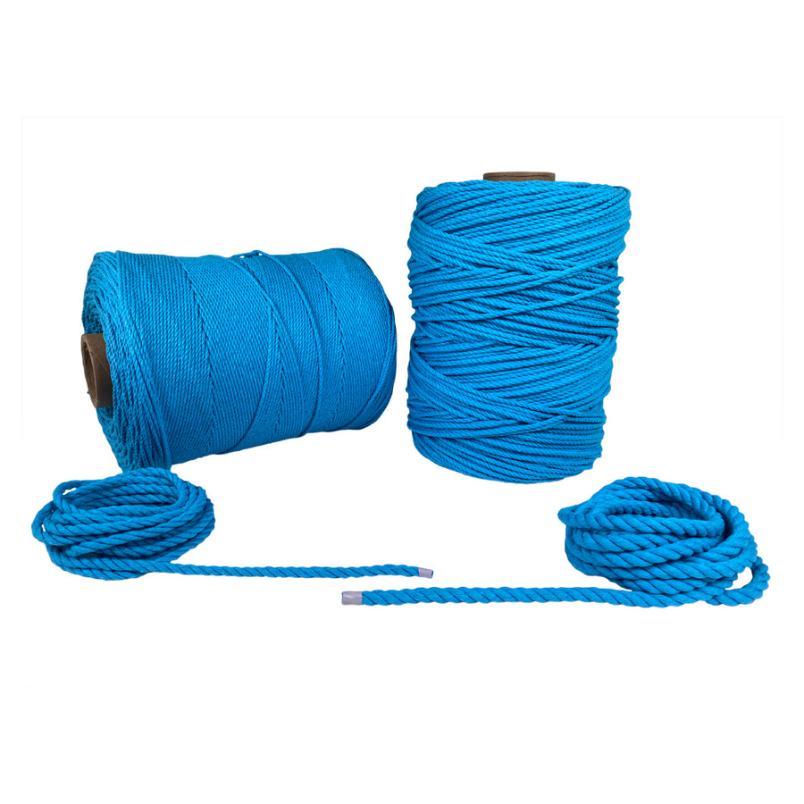 100% Natural Turquoise Macramé Cotton Cord 3mm x 109 Yard Craft Cord for DIY Crafts Knitting Plant Hangers Yard Twine String Cord Colored Cotton Rope Christmas Wedding Décor (7473019486445)