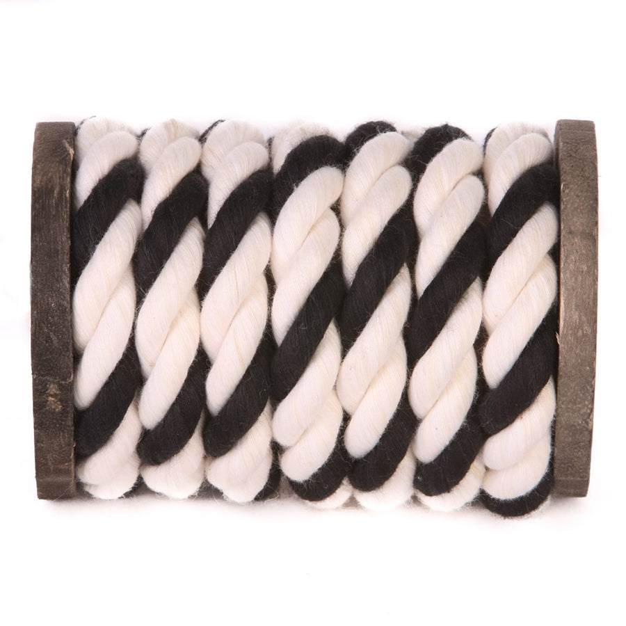 Twisted Cotton Rope (White, White & Black) (393217081384)