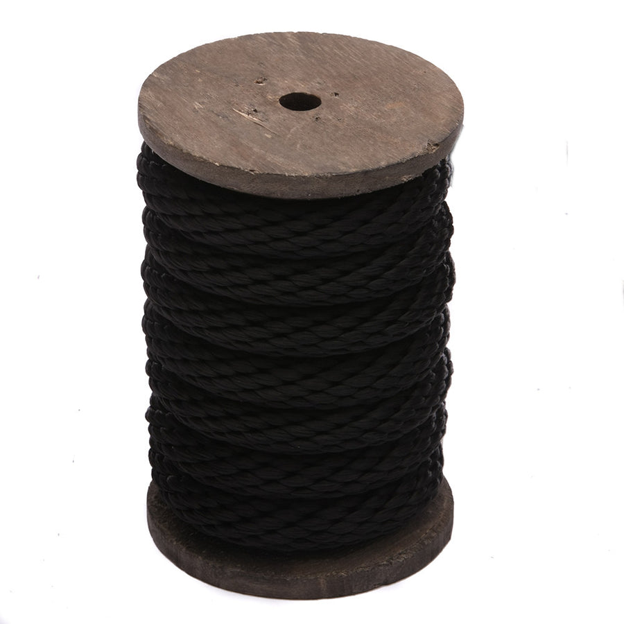 Ravenox Black Solid Braid Polypropylene Rope  (6486512705)