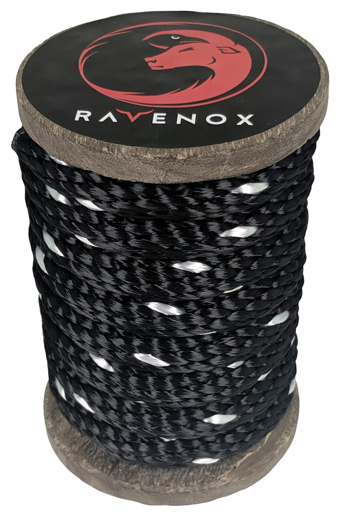 Solid Braid Polyester Rope (Black with Tracer) (4578884321370)