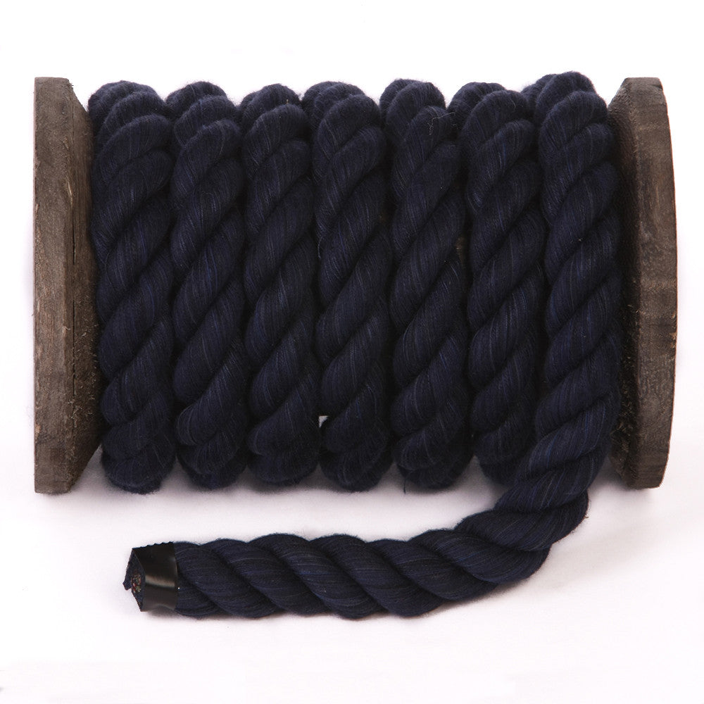 Navy Blue Twisted Cotton Rope | Soft Cotton Cord for Everything – Ravenox