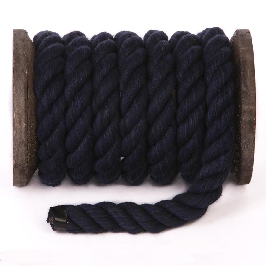 100% Natural Navy Blue Macramé Cotton Cord 3mm x 109 Yard Craft Cord for DIY Crafts Knitting Plant Hangers Yard Twine String Cord Colored Cotton Rope Christmas Wedding Décor (7472708976877)