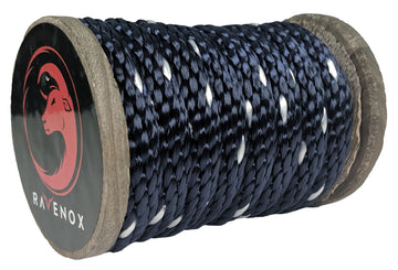 Solid Braid Polyester Rope (Navy Blue with Tracer) (4578892972122)