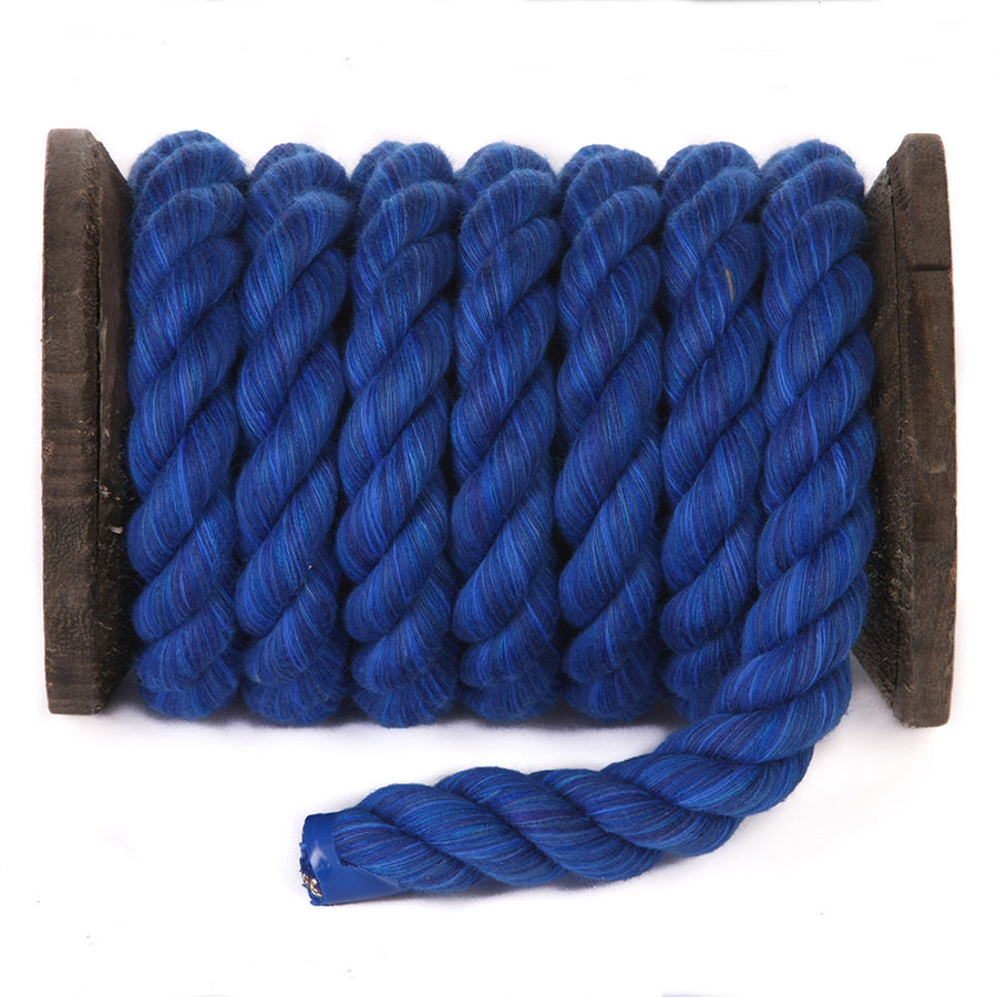 Royal Blue Twisted Cotton Rope | Ravenox Cordage for Every Use