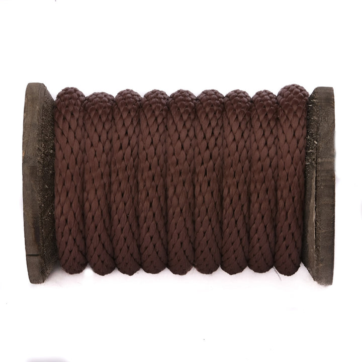 Solid Braid Polypropylene Utility Rope (Brown) (6485893185)