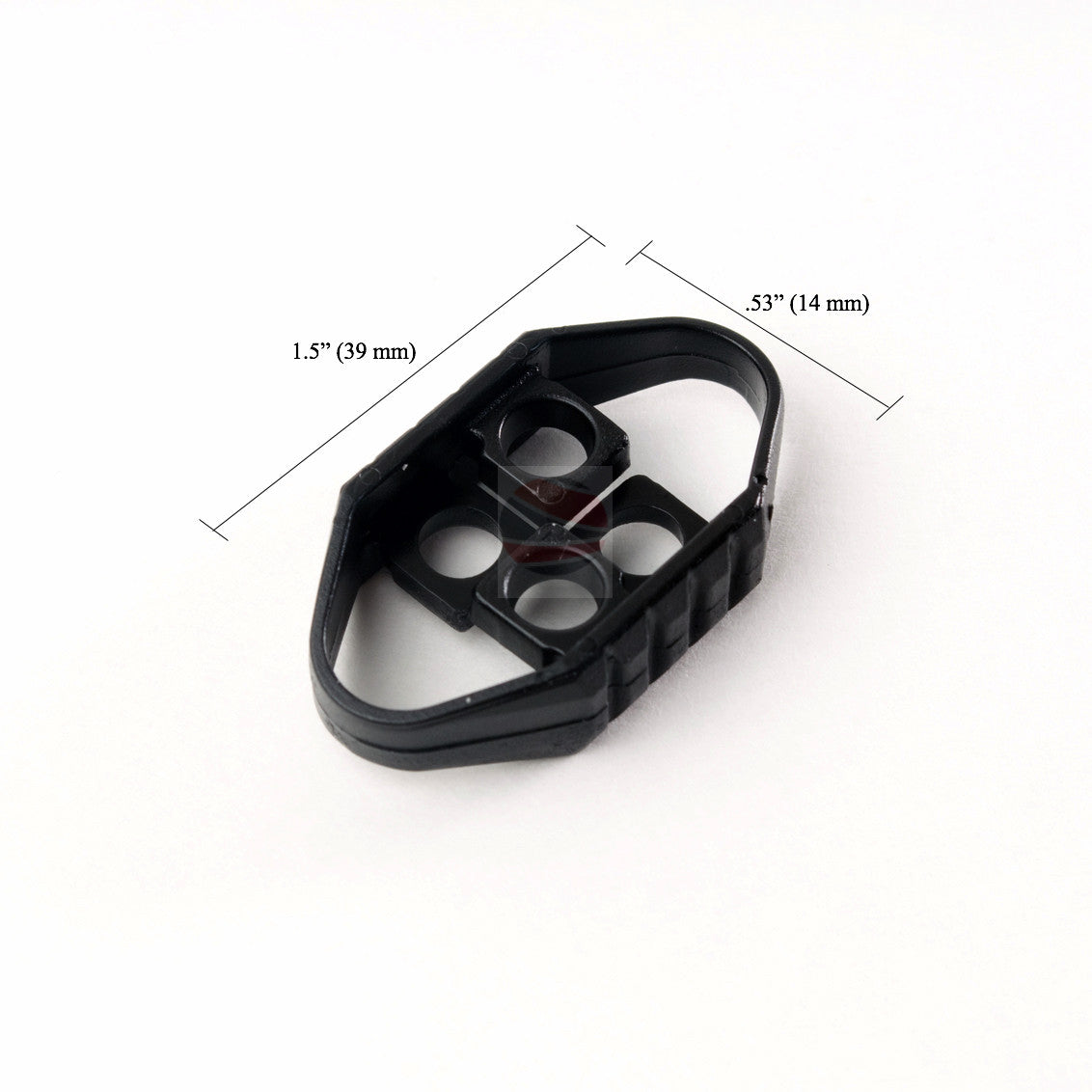 Ravenox Black Dual Hole Bow Cord Locks for 550 Paracord Projects COVID-19 Face Masks Bungee Cord (3980027905)