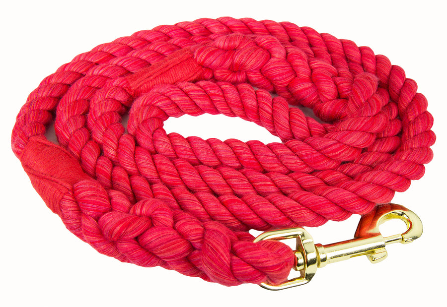Ravenox Twisted Cotton Rope Dog Leash Walking Dogs Lead Lines Puppies Training Red (6132388659400)