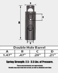 Double Hole Barrel Cord Locks (1880735681)