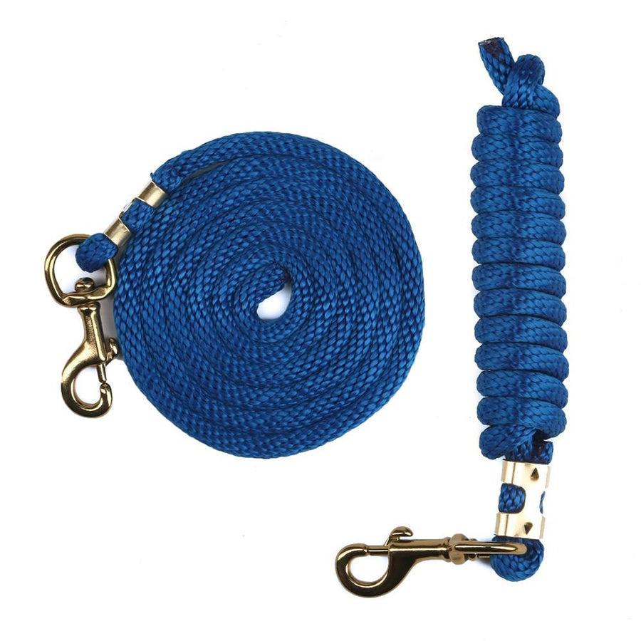 Ravenox Animal Tack Lead Lines | Blue Poly Horse Lead Ropes | Horse Tack (6134200795336)