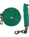 Ravenox Animal Tack Lead Lines | Green Poly Horse Lead Ropes | Horse Tack (6134200795336)