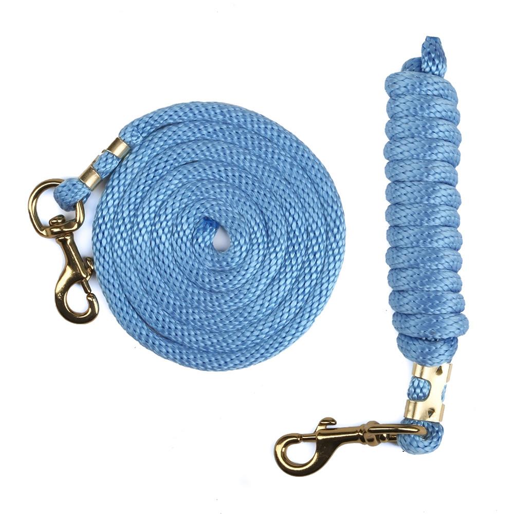 Ravenox Animal Tack Lead Lines | Sky Blue Poly Horse Lead Ropes | Horse Tack (6134200795336)