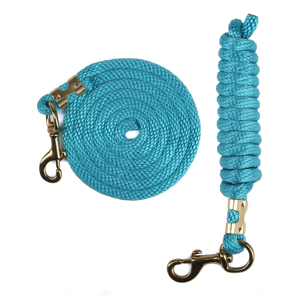 Ravenox Animal Tack Lead Lines | Turquoise Poly Horse Lead Ropes | Horse Tack (6134200795336)