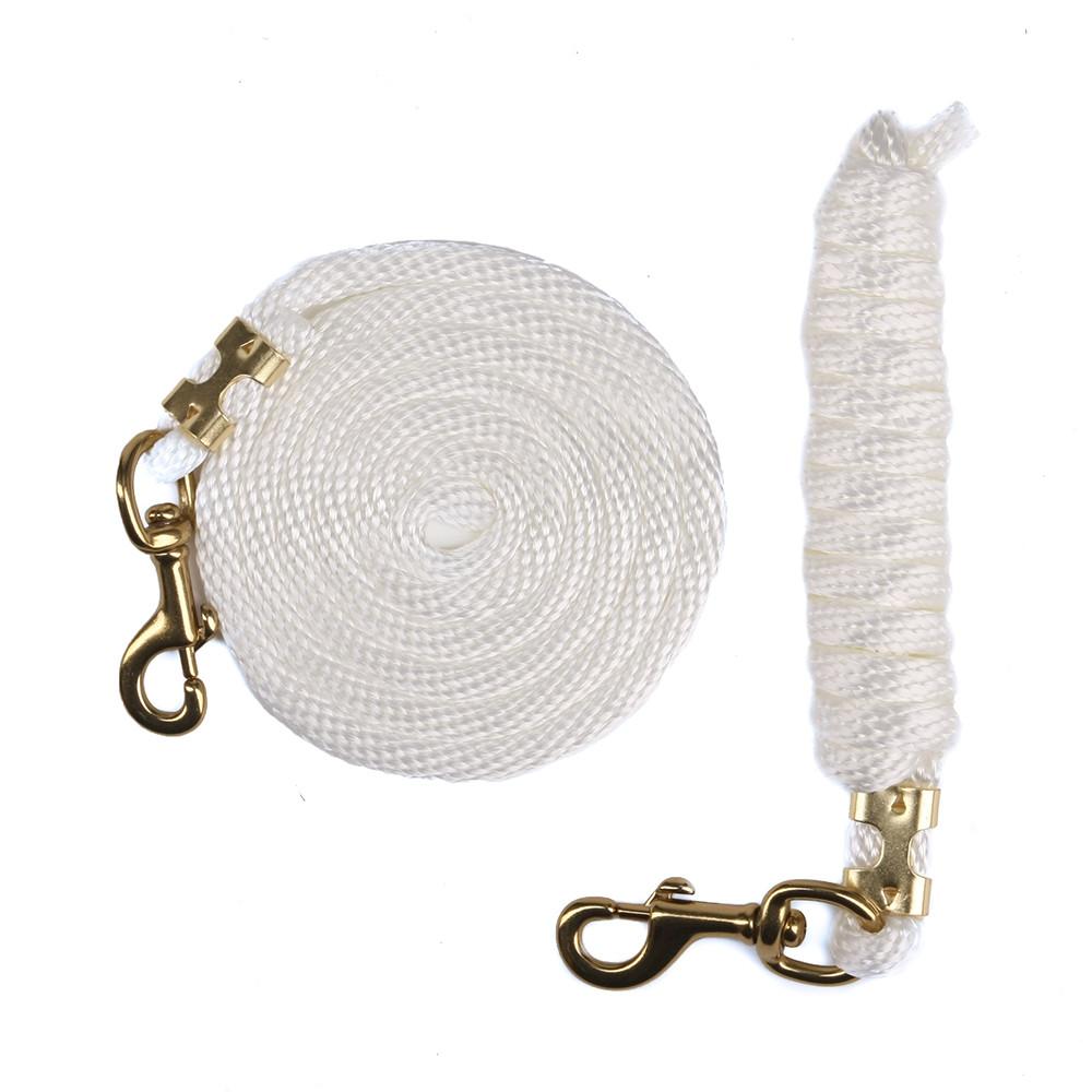 Ravenox Animal Tack Lead Lines | White Poly Horse Lead Ropes | Horse Tack (6134200795336)