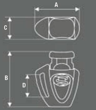 Ravenox Small Micro ECL Cord Locks for 550 Paracord Projects COVID-19 Face Masks Bungee Cord (1941723969)