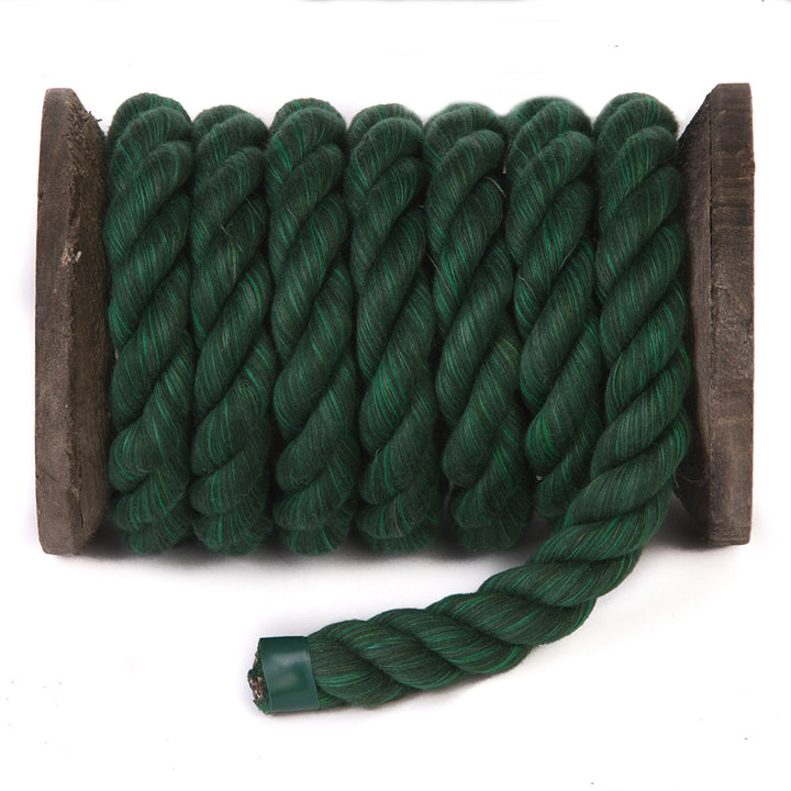 Premium Super Soft Colored Twisted Cotton Rope (Brown - 50 Feet X 1/4 Inch)