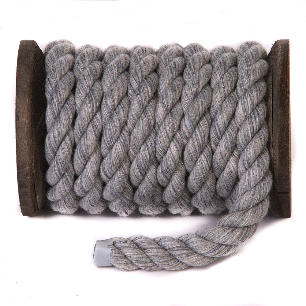 Ravenox Grey Twisted Cotton Rope | Soft & Natural Cotton Ropes