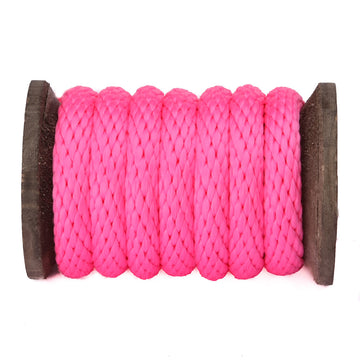 Solid Braid Polypropylene Utility Rope (Hot Pink) (6486292673)