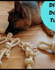 Juguetes para masticar para perros con cuerda de algodón anudada