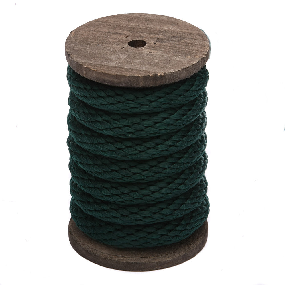 Greenodd Rope Ravenox Solid Braid Utility Rope | Hunter Green Durable Cordage