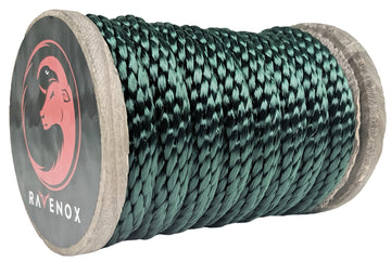 Solid Braid Polyester Rope (Hunter Green) (4578983968858)