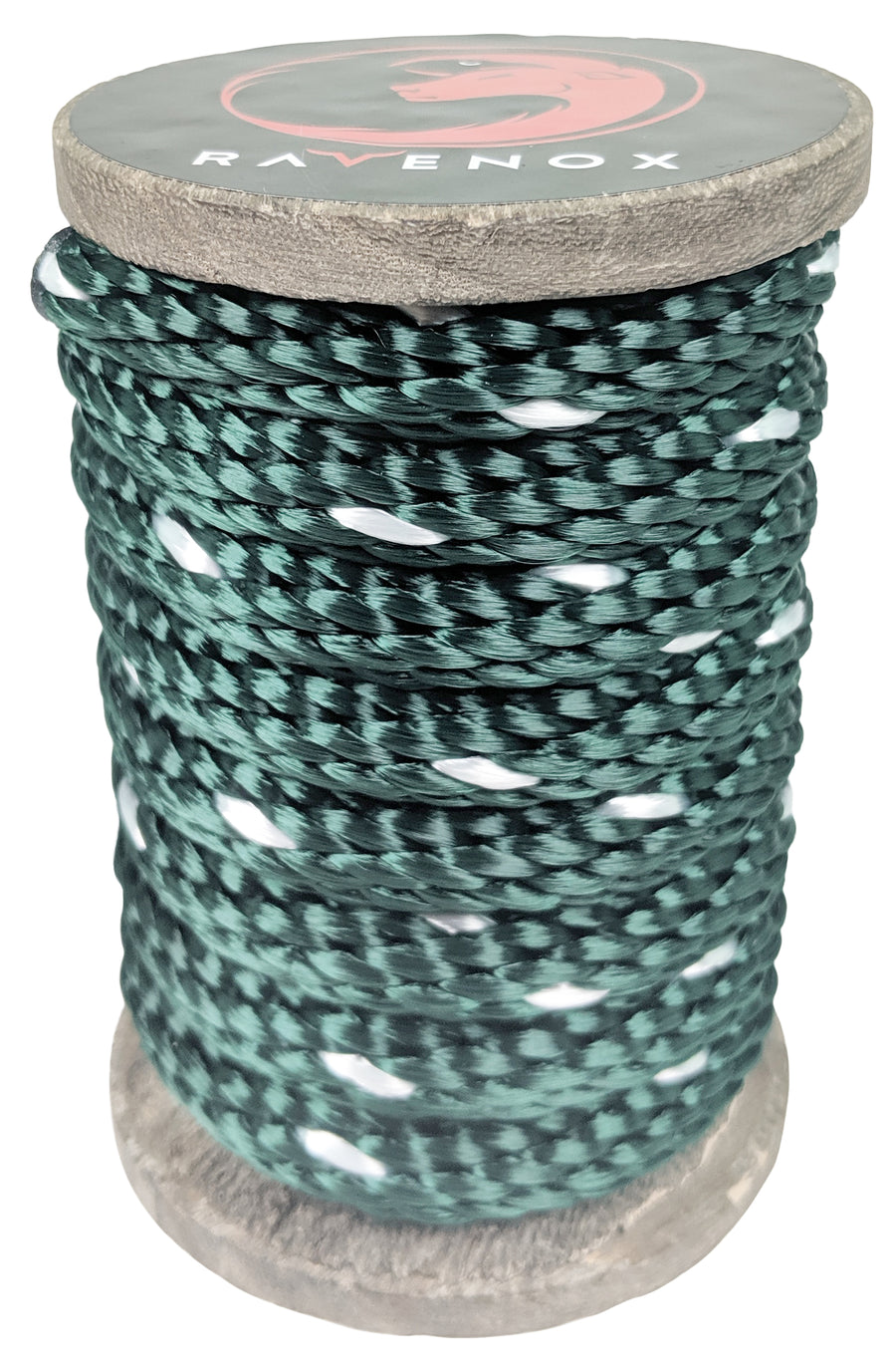 Solid Braid Polyester Rope (Hunter Green with Tracer) (4578986917978)